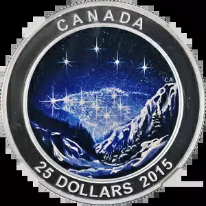 2015 �J�i�_ �V���o�[ $25 �X�^�[ �`���[�g �G�^�[�i�� �p�V���[�g �J���[���C�Y NGC PF70 �E���g�� �J���I