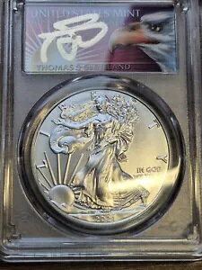 2021 (S) MS70 FDOI PCGS シルバー イーグル T1 緊急号トーマス クリーブランド...