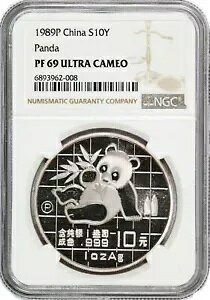 1989 10 ؐla 1 IX .999 `Cj[Y Vo[ p_ NGC PF69