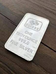 ZVSP SUISSE 1OZ .999 �V���o�[ ���B���e�[�W �o�[ - ���n�}�X�W�h �A�� �n���[��?���A�p���v