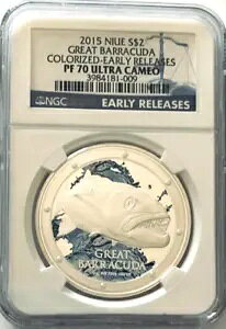 2015 �j�E�G $2 �O���[�g �o���N�[�_ NGC PF 70 ���������[�X 1 �I���X �V���o�[ �v���[�t