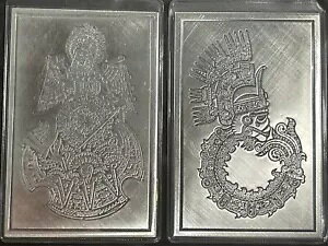 (2) 1 オンス 999 シルバー マザー オブ ムーンズ - シタリー ヤオトル スター ウォリアー & エル ビエホ グアリア