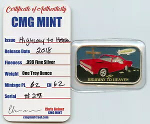 �n�C�E�F�C �g�D �w�u�� ���b�h �`���[�W���[ CMG �~���g 1OZ .999 �t�@�C�� �V���o�[ �A�[�g �o�[ #27/62