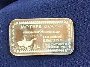 1976 USSC Cocks Crow in Morn マザーグース シリーズ USSC-250 シルバー アート バー B0732