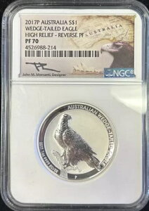 2017 �I�[�X�g�����A $1 �V���o�[ �I�i�K���V NGC PF70 �n�C �����[�t Rev PF �����J���e�B