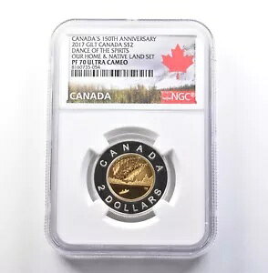 2017 �J�i�_ $2 �V���o�[ �M���g �_���X �I�u �U �X�s���b�c Our Home PF70 NGC *5857