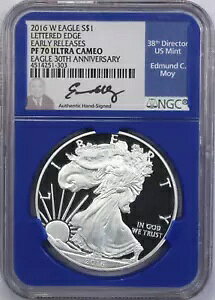 2016 W ���^�[�h �G�b�W �A�����J�� �V���o�[ �C�[�O�� �v���[�t $1 NGC PF70 UCAM ���C �T�C��