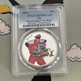 2021 カプコン ストリートファイター II M. バイソン PR70 DCAM シルバー コイン プルーフ ?? 無料発送