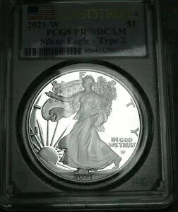 2021-W AJC[O ^Cv2 Vo[ PCGS PR70 DCAM FIRST STRIKE XuBOX 032A