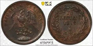 1898 Mo PCGS AU55 - ���L�V�R - 1 Un Centavo 1c �R�C�� #46284A