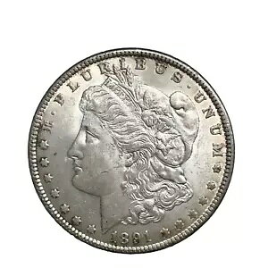 1891 �����K�� �h�� UNC. MS�B RVRS �g�[�� 90% �V���o�[ $1 US �R���N�e�B�u�� �R�C�� # 1264