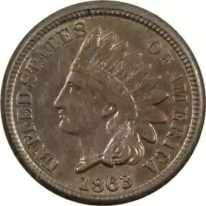 1863 Indian Head Cent AU �����ʂ̓��j�b�P���ɂ��� SKU:CPC2502