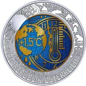 �I�[�X�g���A 2023�N �v���[�t �V���o�[�j�I�u 25���[���d�� GLOBAL HEATING