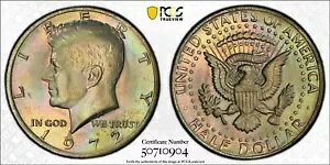 MS65 1972 50C �P�l�f�B �n�[�t�_���[�APCGS Trueview - ���C���{�[�����g�[��