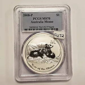 2008-P $1 �I�[�X�g�����A �l�Y�~�N - PQ - PCGS MS 70 - SKU-F6172