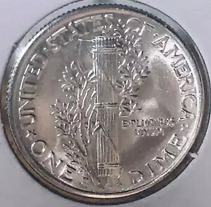 1943 D FSB BU Mercury Head Dime Unc �Z�b�g/�A���o��/�R���N�V�������B�z���C�g�R�C���B