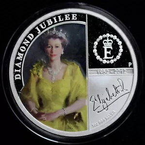 2012 オーストラリア 1 オンス シルバー プルーフ ダイヤモンド ジュビリー H.M.クイーンエリザベス2世コイン