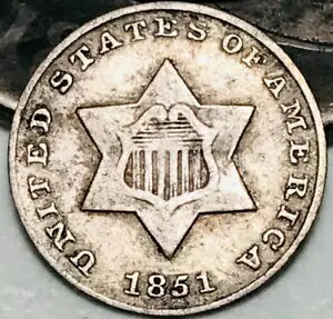 1851 �X���[ �Z���g �V���o�[ �s�[�X �g���C�� 3c �^�C�v 1 �O���[�h�Ȃ��̑I�� �č��R�C�� CC22804