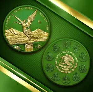 2023 メキシコ リベルタ グリーン スペース メタルズ 1 オンス シルバー エンノーブル コイン 500 鋳造