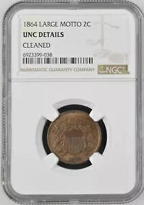1864 2 �Z���g ���[�W ���b�g�[�F�� (NGC UNC �ڍ׃N���[�j���O�ς�) 2C �č������ǃR�C��