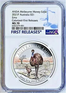 2021 ANDA { }l[ GLX| V[ 1 IX Vo[ J[ RC EMU NGC MS70 FR w/OGP