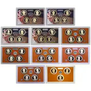 2007-2016 S �哝�� $1 �R�C�� �v���[�t �Z�b�g (10) �{�b�N�X�� COA �t��