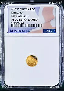 2023 I[XgA ~j [ JK[ v[t 9999 S[h 0.5g $2 NGC PF70 RC ER FlagLb