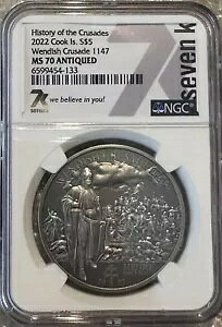 2022 �N�b�N���� �E�F���f�B�b�V�� �N���Z�C�h 1 �I���X �V���o�[ �R�C�� NGC MS70 7K ���^��