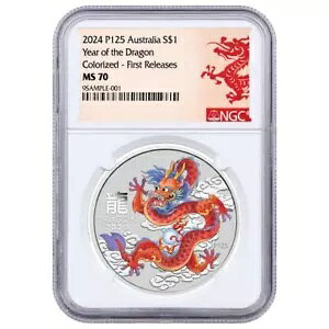 2024-P $1 �I�[�X�g�����A �V���o�[ ���i�[ �V���[�Y III ���b�h �h���S�� 1 �I���X NGC MS70 FR �N...