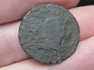 1795-1797 リバティ キャップ ハーフセント - 薄いプランシェット、金属探知機検出、無愛想