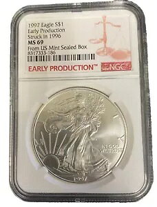 A 1997 C[O S YiB MS69 NGCAStruck 1996Ačǖ{bNX