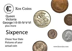 英国銀貨 6 ペンス 日付を選択してください