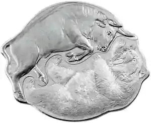 2021 $4 �\���������� �p���v �X�C�X BULL $ BEAR 2x1 �I���X �V���o�[ �R�C�� �Z�b�g�B�t���[SH
