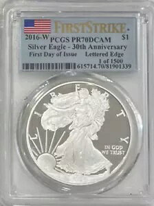 2016-W $1 Vo[ C[O v[t ^[h GbW PCGS PR70 DC FDOI/FS 1/1,500