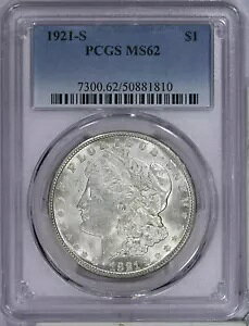 1921-S [K Vo[ _[ 1 h PCGS MS62 - ȂƔƂł傤B