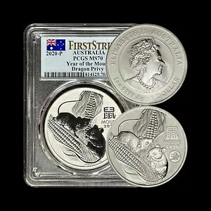 �I�[�X�g�����A�B 2020�A�h���A�V���o�[ - PCGS MS70 - �g�b�v �|�b�v ?? �l�Y�~�N ????�B