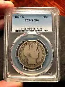 čRC 1897-o Barber Half Dollar O[h G-04 by PCGS Crusty and Original :)