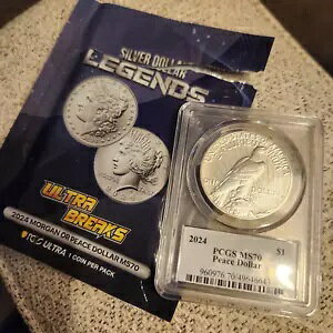 2024 PCGS ULTRA BREAKS MS70 SILVER DOLLAR LEGENDS Egs[X ~ v 890 |bv