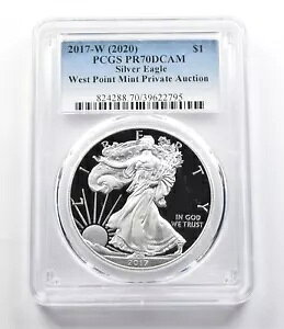 PR70DCam 2017-W (2020) �A�����J�� �V���o�[ �C�[�O�� �E�F�X�g �|�C���g �v���C�x�[�g �I�[�N�V����PCGS *5890
