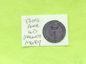1708 �N 4 �y���X 4p �V���o�[ ANNE (1702-14) (Maundy Money) (ii)