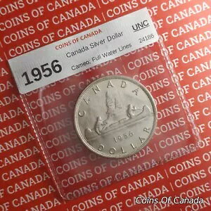 1956 �J�i�_ $1 �V���o�[ �_���[ - �J���I - �����ʃJ�i�_�R�C�� #coinsofcanada