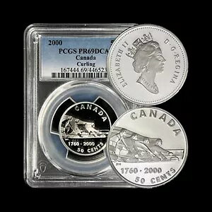 �J�i�_�B 2000�A50 �Z���g�A�V���o�[ - PCGS PR69 DCAM - �g�b�v �|�b�v ?? �J�[�����O ??