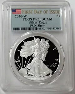 2020 W t@ V[ AJ Vo[ C[O $1 v[t 1 IX RC PCGS PR 70 DCAM FDOI