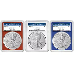 vZ[ - 2025 (W) $1 AJ Vo[ C[O 3 Zbg PCGS MS69 EGXg |Cg x...