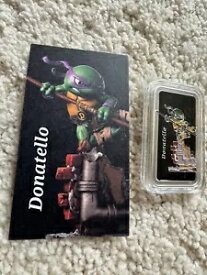 ティーンエイジ ミュータント ニンジャ タートルズ ドナテロ TMNT エナメル 1 オンス 0.999 シルバー アート バー
