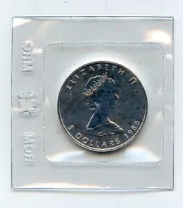 1989 $5 Ji_ [v [t 1 gC OZ .9999 ㎿ ()