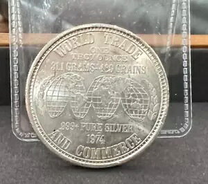 1974 US Silver Corp. World Trade & Commerce 1 �g���C�I���X.999 �t�@�C�� �V���o�[ ���E���h