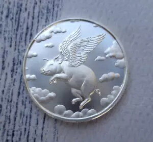 1/2IX2024 WHEN PIGS FLY ~g }[J[ ~ebh BU Eh .999 t@C Vo[
