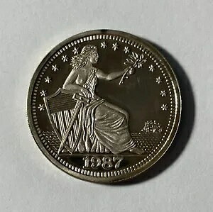 1987 アマゾン .999 1 オンス銀色の丸い。とても魅力的です。エッジには刻印が施されています