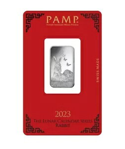 10g Lunar Rabbit PAMP �X�C�X 999 �t�@�C�� �V���o�[ �~���g �o�[-